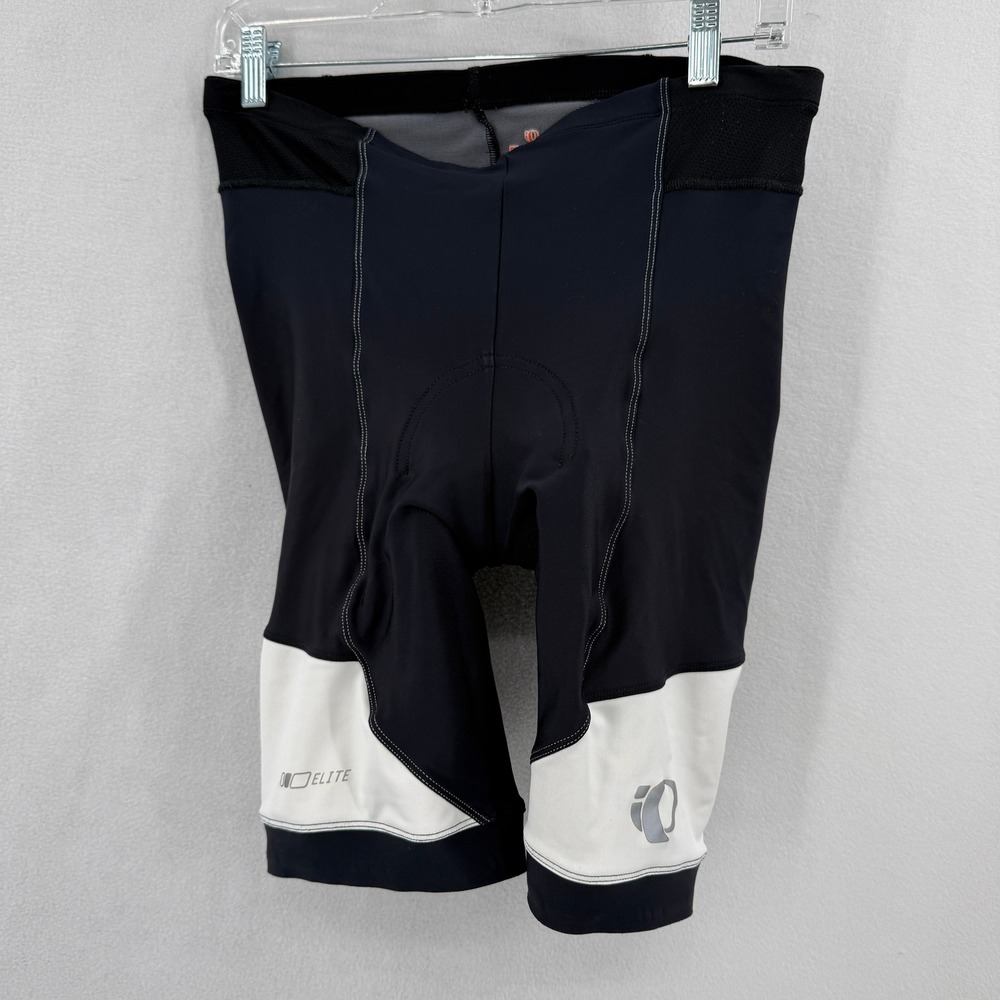 Pearl Izumi Cycling Shorts Mens Large Black White Elite Series Padded 11111106